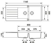 Logo Evier luisina - scala magma ev22421 119