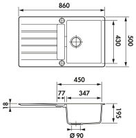 Logo Evier luisina - scala magma ev22401 119