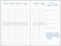 Logo Exacompta agenda semainier sas 20 visuel 7, 2024/2025, noir 8701045