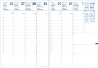 Logo Quo vadis agenda prsident sd 2024/2025, 16 mois, bleu denim 57000589
