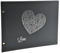 Logo Exacompta album photo � vis harmony, 370 x 290 mm, noir 8701454