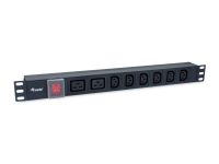 Logo 8-outlet, 6 x iec-c13+ 2x iec-c19 power distribution w128900174