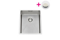 Logo Cuve sous-plan luisina 1 bac coloris inox vintage, vidage automatique