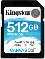 Logo 512gb sdxc canvas go 90r/45w sdg/512gb