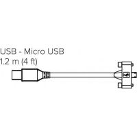 Logo Usb 2.0 cable for polycom trio 8500. 1.2m/4ft cable with torx screws to provide secure retention to device micro-b/male to type 