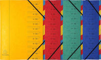 Logo Exacompta trieur, a4, carton, 12 compartiments, vert 8700476
