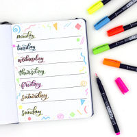Logo Tombow stylo de calligraphie fudenosuke, vert fluo 1230499