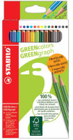 Logo Stabilo crayon de couleur greencolors, tui promo 12+2 55500928