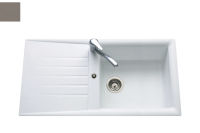 Logo Evier � encastrer luisina 1 grand bac, 1 �gouttoir coloris b�ton ev276ve 231