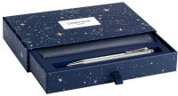 Logo Caran d'ache coffret de stylo ecridor cosmic blue 86040706