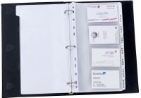 Logo Alba pochette pour cartes de visites, pour 8 cartes, 1 rang 74800006
