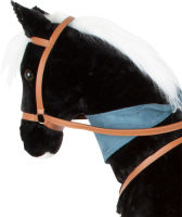 Logo Cheval debout xl avec son, noir 11178