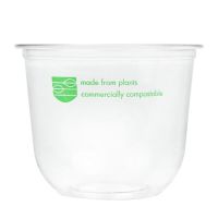 Logo Pots deli en pla compostables srie96 vegware 340ml (lot de 1000) fs173