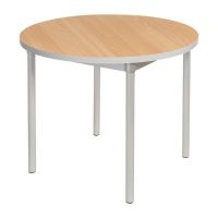 Logo Table d'intrieur ronde effet htre gopak enviro 900mm ge965