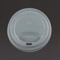 Logo Couvercles compostables pour gobelets boissons chaudes vegware 34 cl / 45,5 cl (x1000) gh023