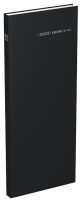 Logo Lecas agenda journalier long euros cents, 2025, noir 74000045