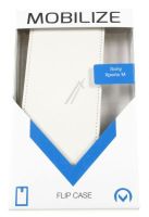 Logo Mobilize etui ertical slim pour sony xperia m , blanc h728483
