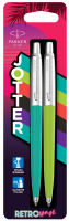 Logo Parker stylo  bille rtractable jotter retro wave,pack de 2 5129489