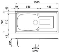 Logo Evier luisina - debussy inox satin ev48011 il