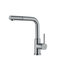 Logo Mitigeur de cuisine luisina, bec pivotant inox massif avec douchette extractible monojet rc314do055