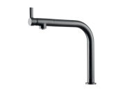 Logo Mitigeur de cuisine luisina, bec haut pivotant noir mat rc260h079