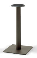 Logo Pied central geny en acier taupe h 731 mm et embase carre 500 mm