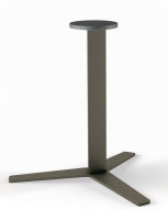 Logo Pied central geny en acier taupe h 733 mm et embase hlice 405 mm