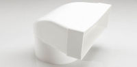 Logo Coude rond rectangulaire 220 x 90 -  150 mm - hotte elica 1053p