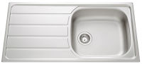 Logo Evier  encastrer luisina 1 grand bac, 1 gouttoir coloris inox lisse