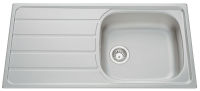 Logo Evier  encastrer luisina 1 grand bac, 1 gouttoir coloris inox