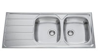 Logo Evier  encastrer luisina 2 bacs, 1 gouttoir coloris inox