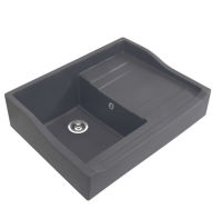 Logo Evier  poser esprit chambord 1 grand bac coloris gris titanium