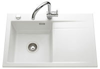 Logo Evier  encastrer luisina 1 bac, 1 gouttoir coloris blanc brillant
