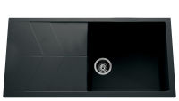 Logo Evier  encastrer luisina 1 grand bac, 1 gouttoir coloris nera
