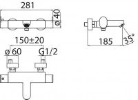 Logo Luisina - luppa - mitigeur thermostatique bain douche mural luppa