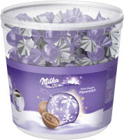 Logo Milka fines boules au lait des alpages, bo�te de 900 g 9540213