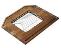 Logo Planche iroko - planche  dcouper en iroko avec porte assiette intgr aeg094072