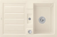 Logo Evier  encastrer villeroy & boch 1 bac, 1 gouttoir coloris crme ev3306 02 kr