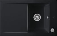 Logo Evier  fleur villeroy & boch 1 bac, 1 gouttoir coloris ebony ev6791 2f s5