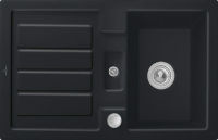 Logo Evier  encastrer villeroy & boch 1 bac, 1 gouttoir coloris ebony ev3306 02 s5