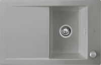 Logo Evier  fleur villeroy & boch 1 bac, 1 gouttoir coloris fossil ev6791 2f kd