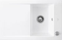 Logo Evier  fleur villeroy & boch 1 bac, 1 gouttoir coloris blanc ev6791 2f r1