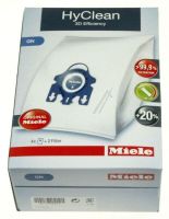 Logo Miele - hyclean gn sac d'aspirateur - 3d efficiency (sac x4 + filtre x1 offert) 9917730 / hycleanpuregn