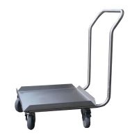 Logo Socle inox pour casiers de lave-vaisselle avec poign�e gastro m 500 x 500mm gs026