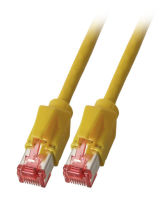 Logo C�ble patch rj45 s/ftp, cat.6a, tm21, leoni-kerpen f6-90 s/f, 1,5m, jaune k8210ge.1,5
