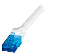 Logo C�ble patch infralan� rj45 u/utp, cat.6a, lszh, premium, 500mhz, 3m, blanc ipk-6a-u-hfr-ws-0300