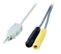 Logo Lsa-testcord 2/2 2 p�les avec 2 fiches bananes 4 mm, 1,5 m 46015.1,5