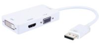 Logo Adaptateur - displayport 1.2 m�le vers hdmi/dvi/vga femelle iadap-dp-combof2