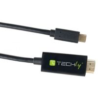 Logo C�ble alternatif usb type-c vers hdmi, 4k, 2 m, noir iadap-usbc-hdmi2ty