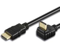 Logo C�ble hdmi high speed avec ethernet, 1x angl., 5 m icoc-hdmi-le-050